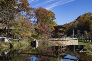 a bridge over a river in Blowing Rock NC